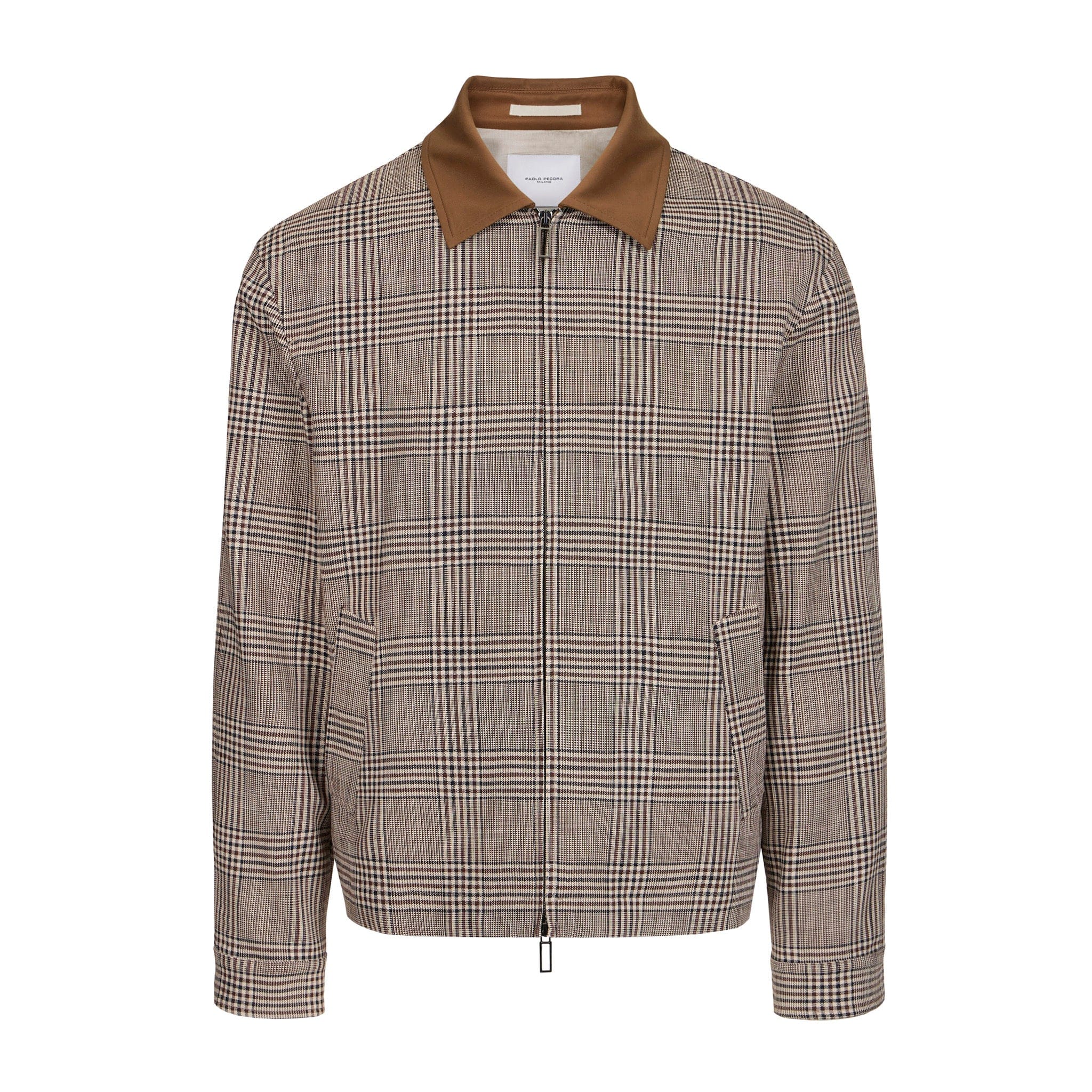 Giubbotto in Tessuto Galles Beige Giubbotto Tessuto 48 / Galles Bianco-Beige Paolo Pecora