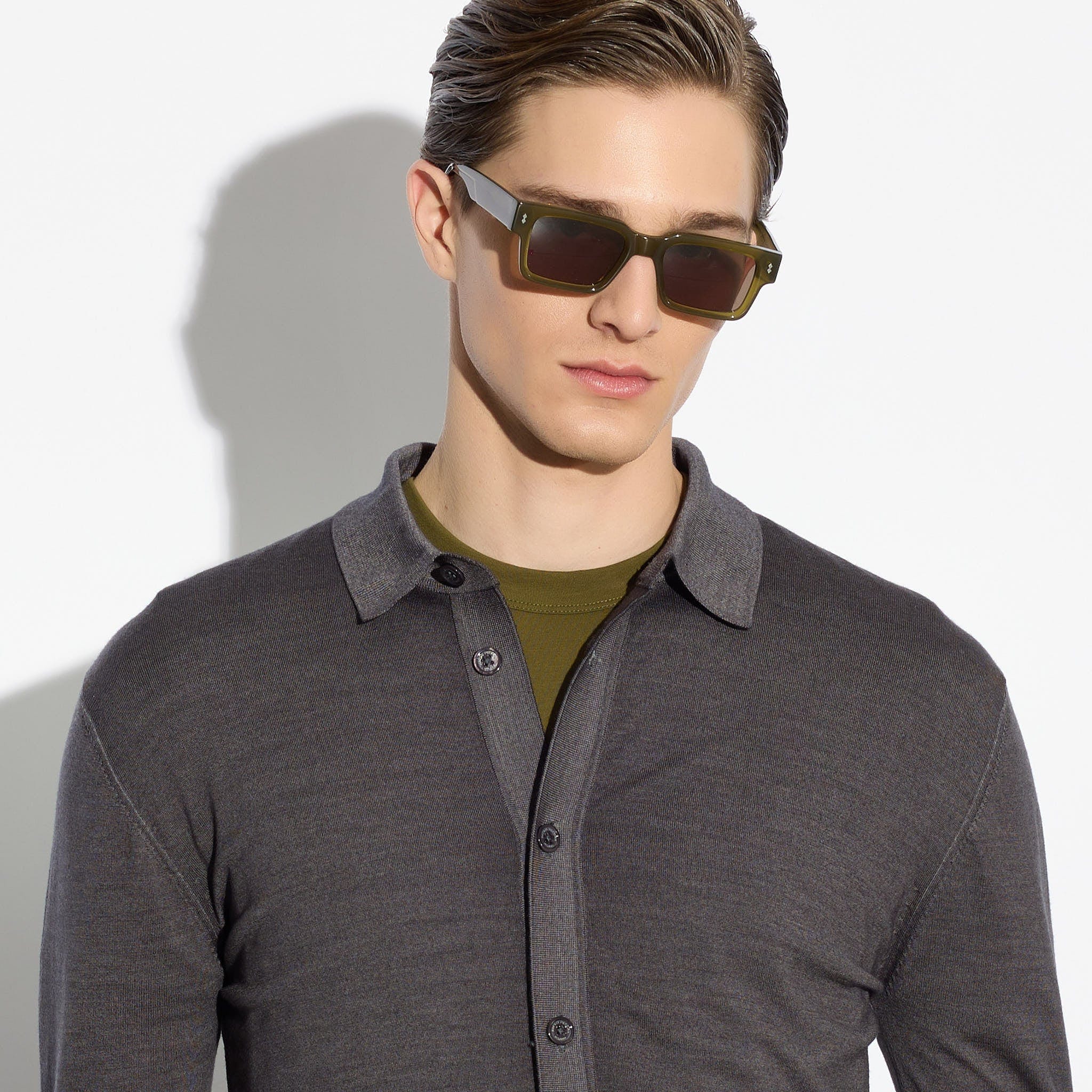 Camicia in Maglia Fumo Di Londra Camicia Maglia Paolo Pecora