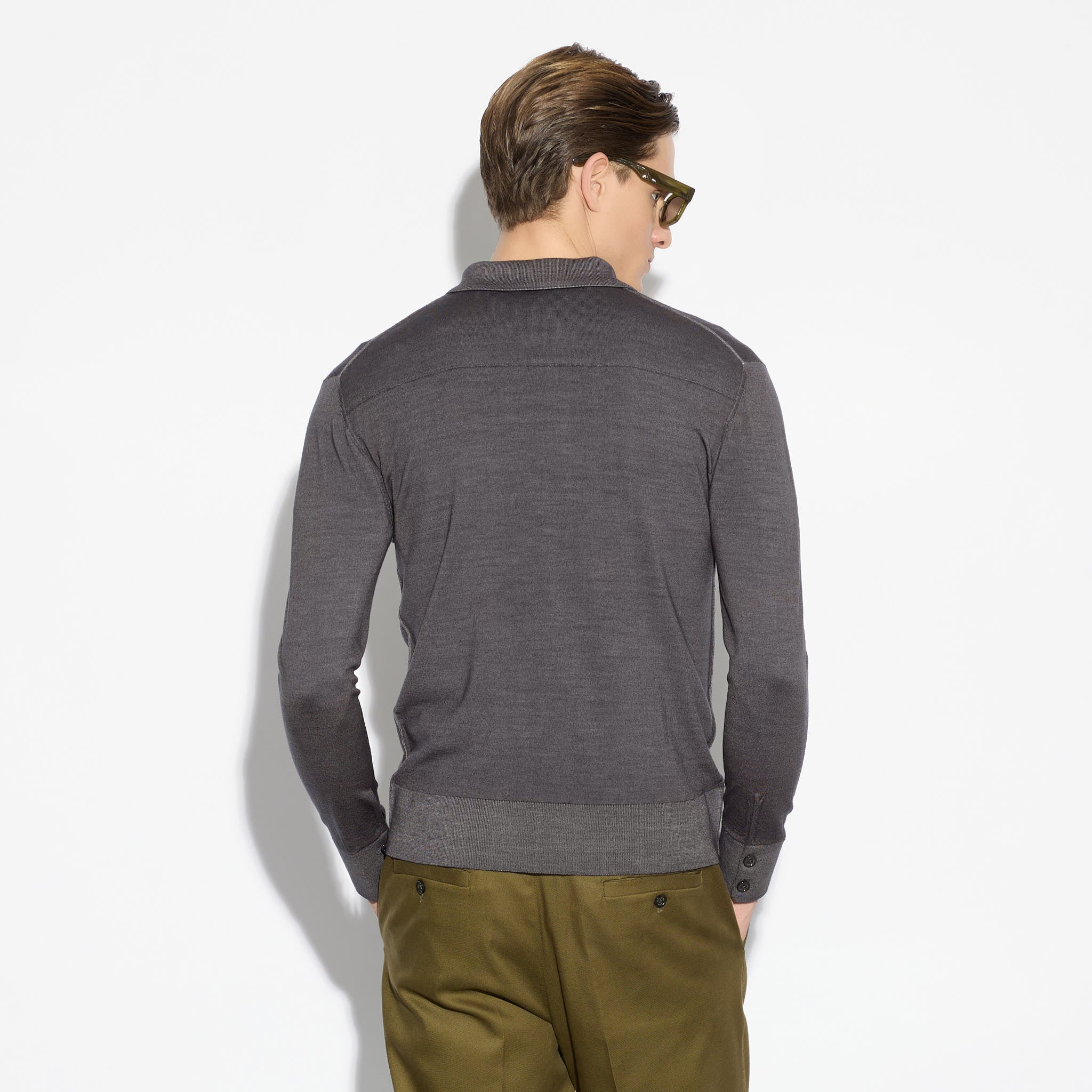 Camicia in Maglia Fumo Di Londra Camicia Maglia Paolo Pecora