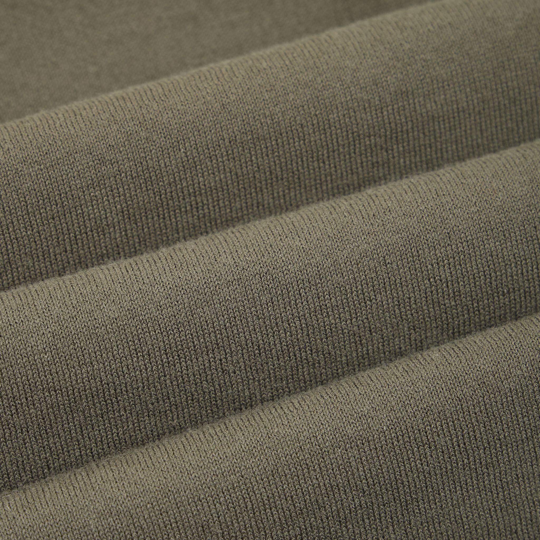 Camicia in Maglia Loose Fit in Cotone Verde Scuro Camicia Maglia Paolo Pecora