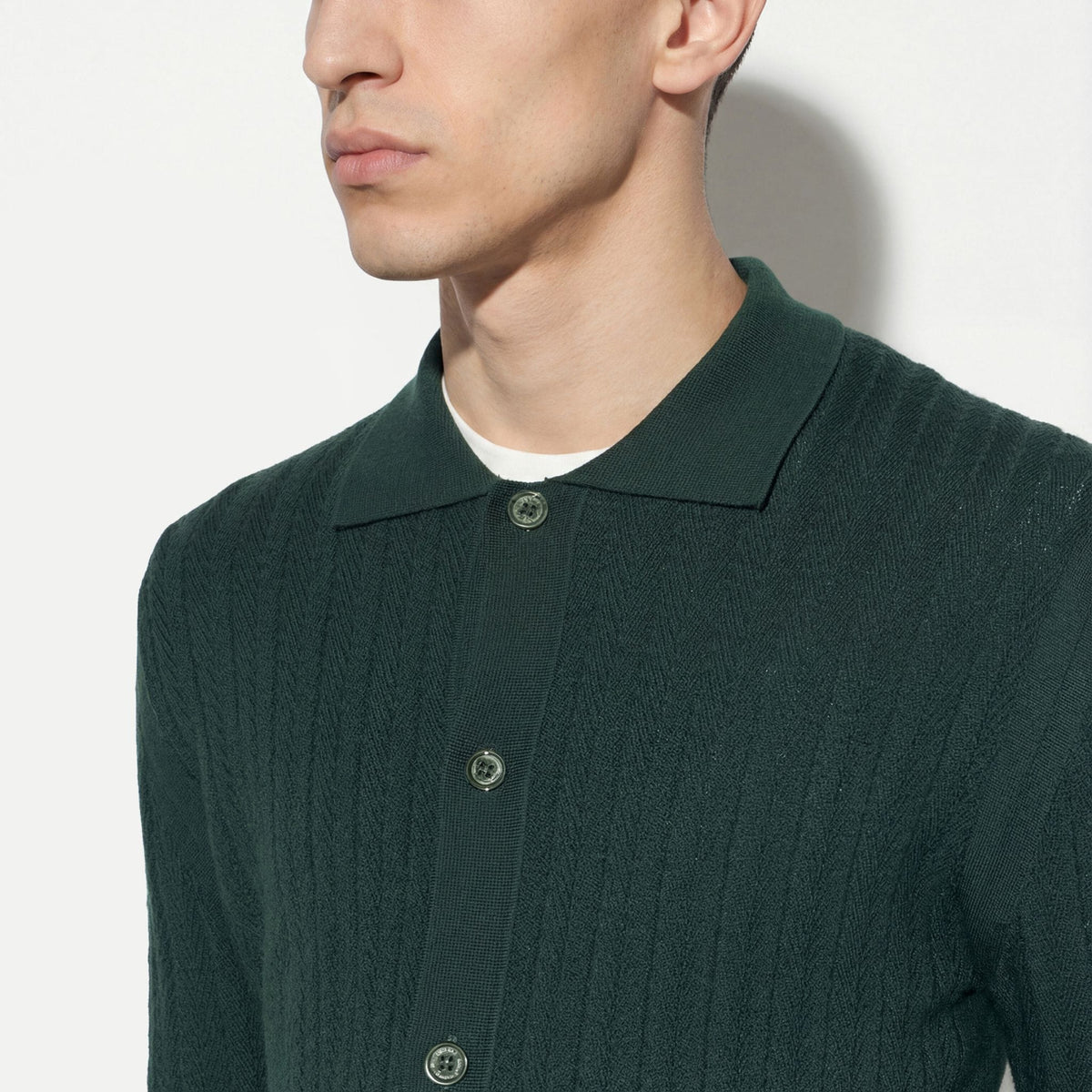 Camicia Maglia Verde Scuro Camicia Maglia Paolo Pecora