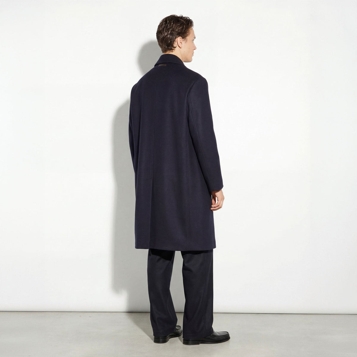 Cappotto Tessuto Blu Cappotto Tessuto Paolo Pecora