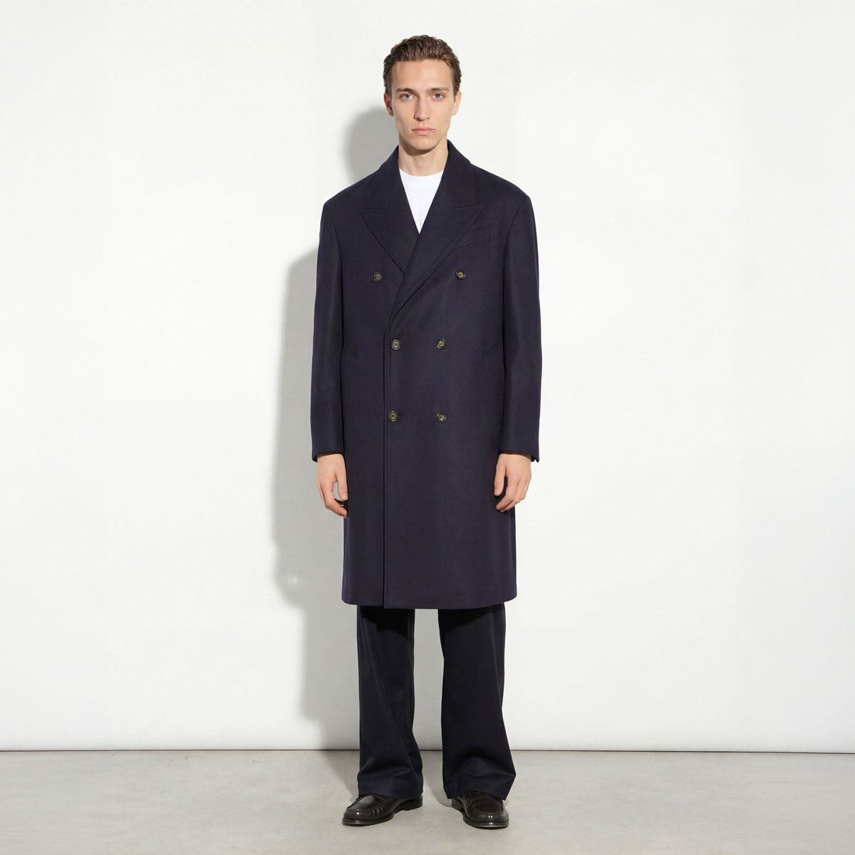 Cappotto Tessuto Blu Cappotto Tessuto Paolo Pecora