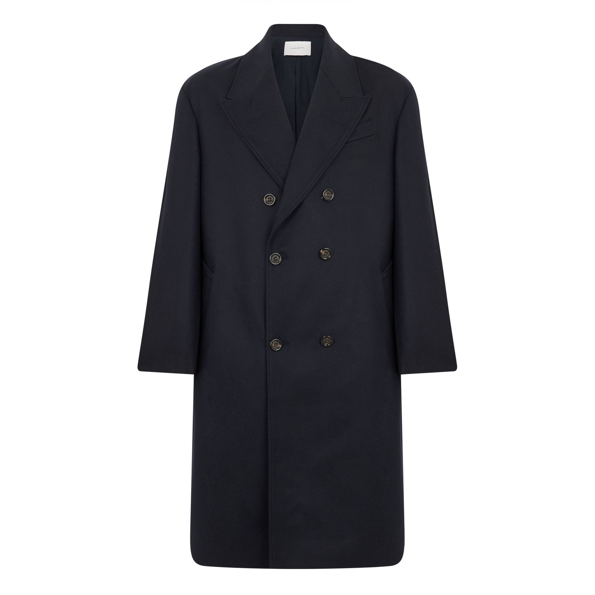 Cappotto Tessuto Blu Cappotto Tessuto Paolo Pecora