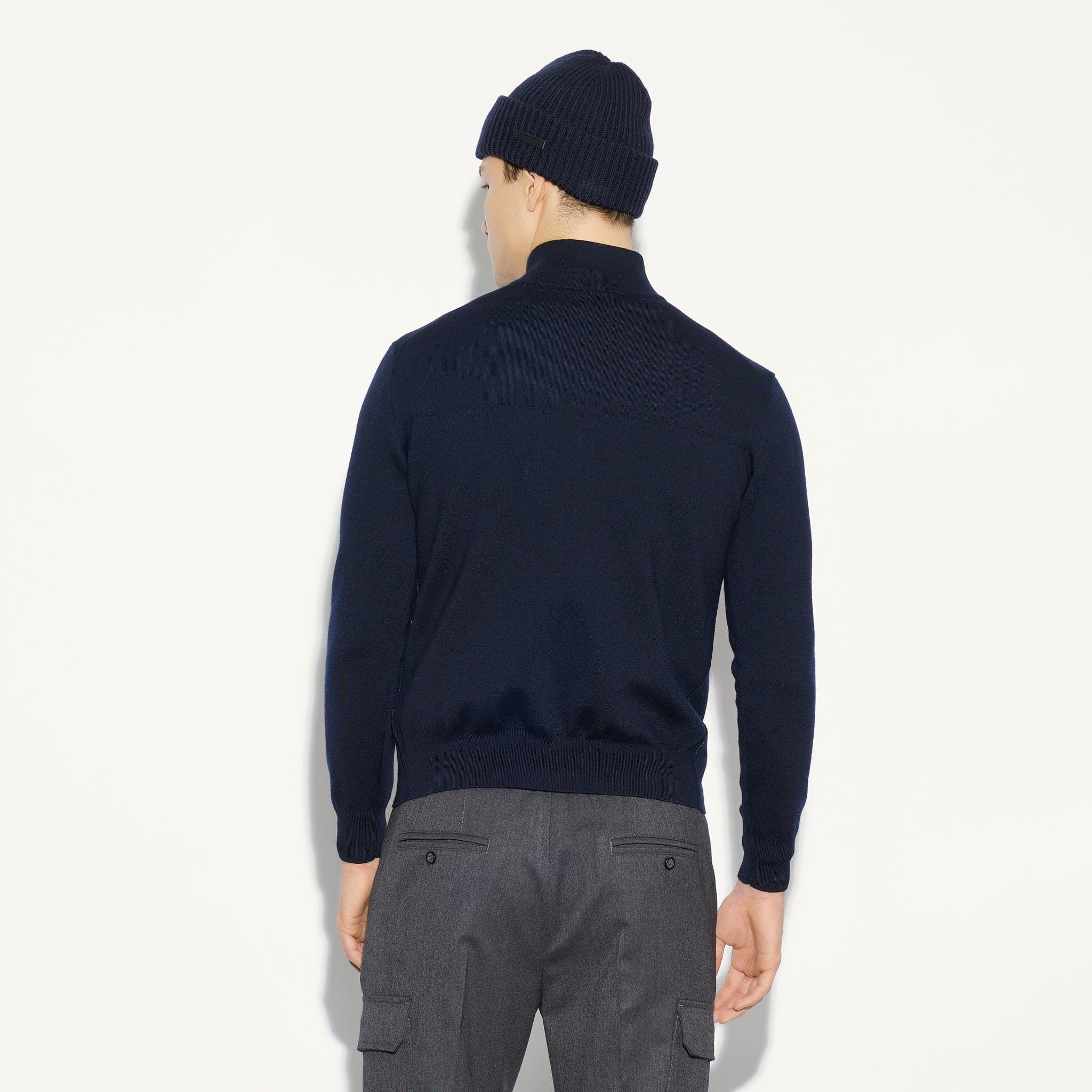 Giubbotto in Maglia Blu Giubbotto Maglia Paolo Pecora