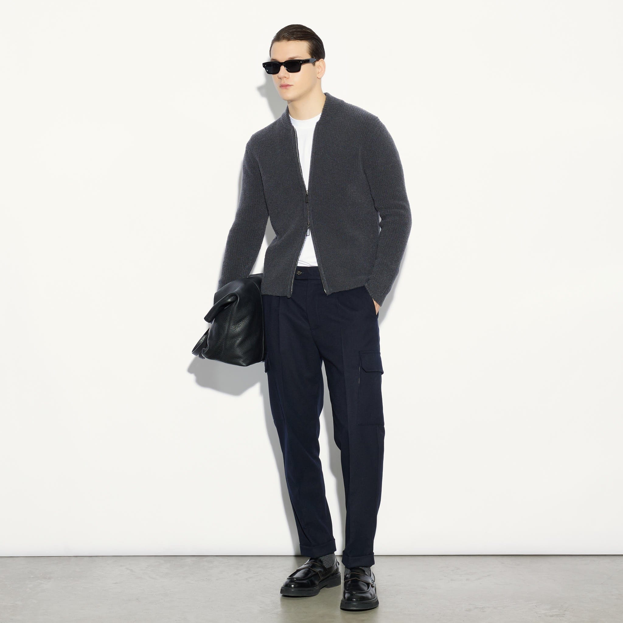 Giubbotto in Maglia Fumo Di Londra Giubbotto Maglia Paolo Pecora