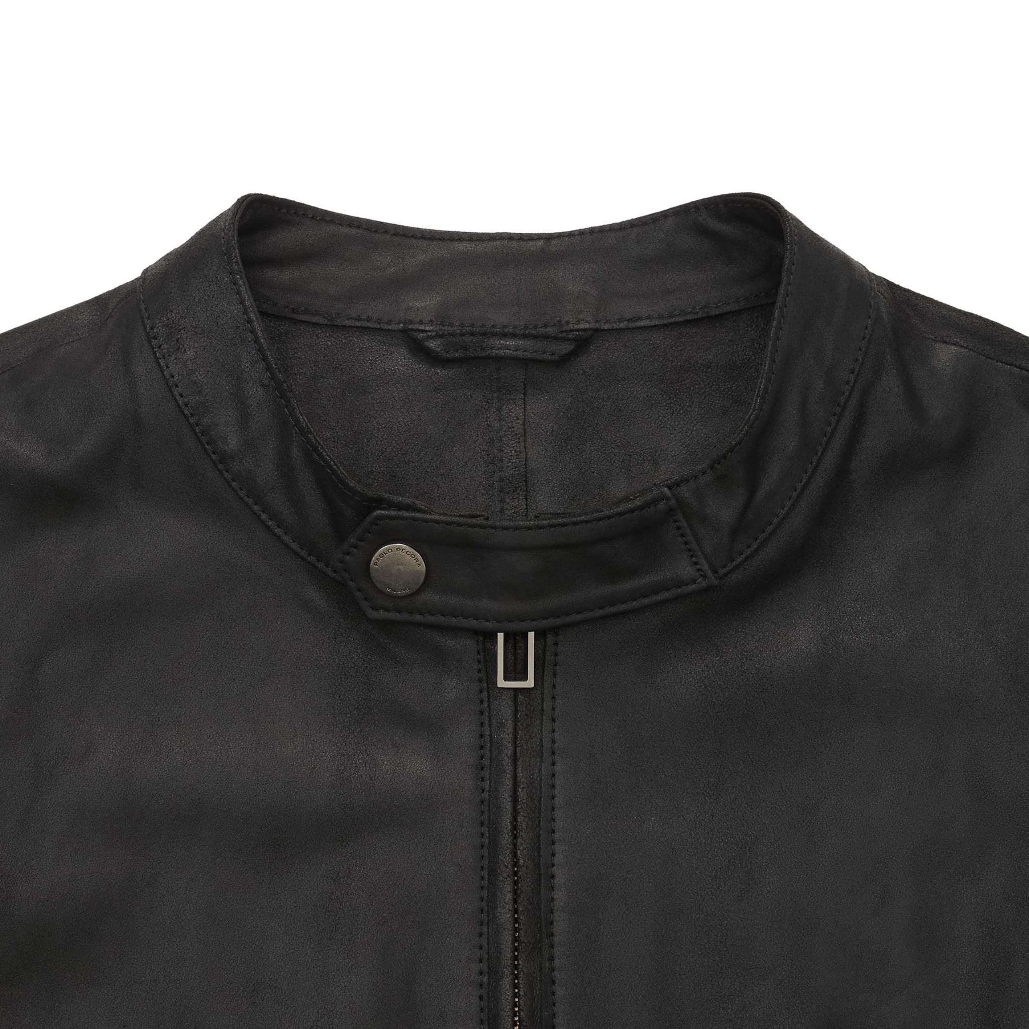 Giubbotto in Pelle Nero Giubbotto Pelle Paolo Pecora