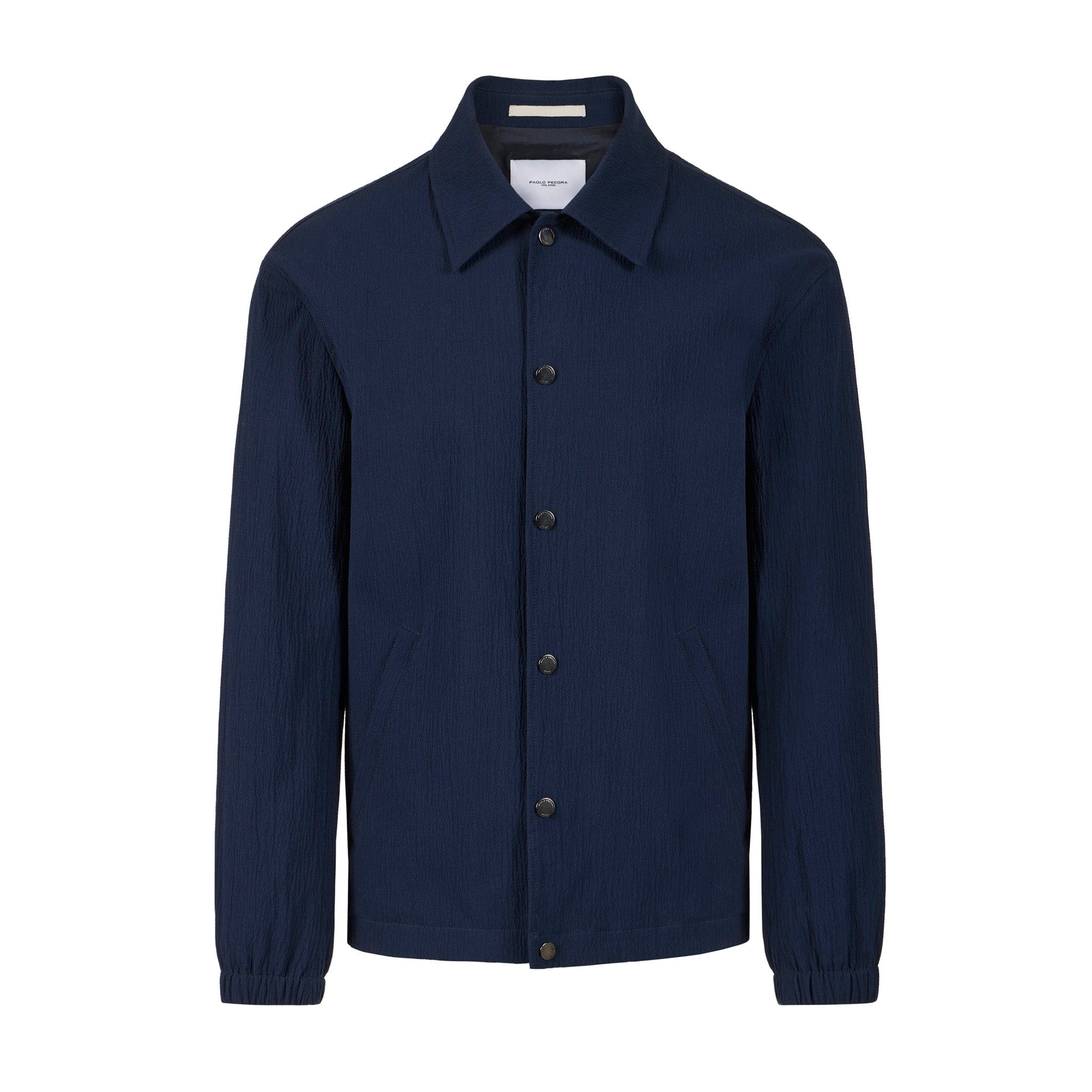 Giubbotto Tessuto Blu Giubbotto Tessuto Paolo Pecora