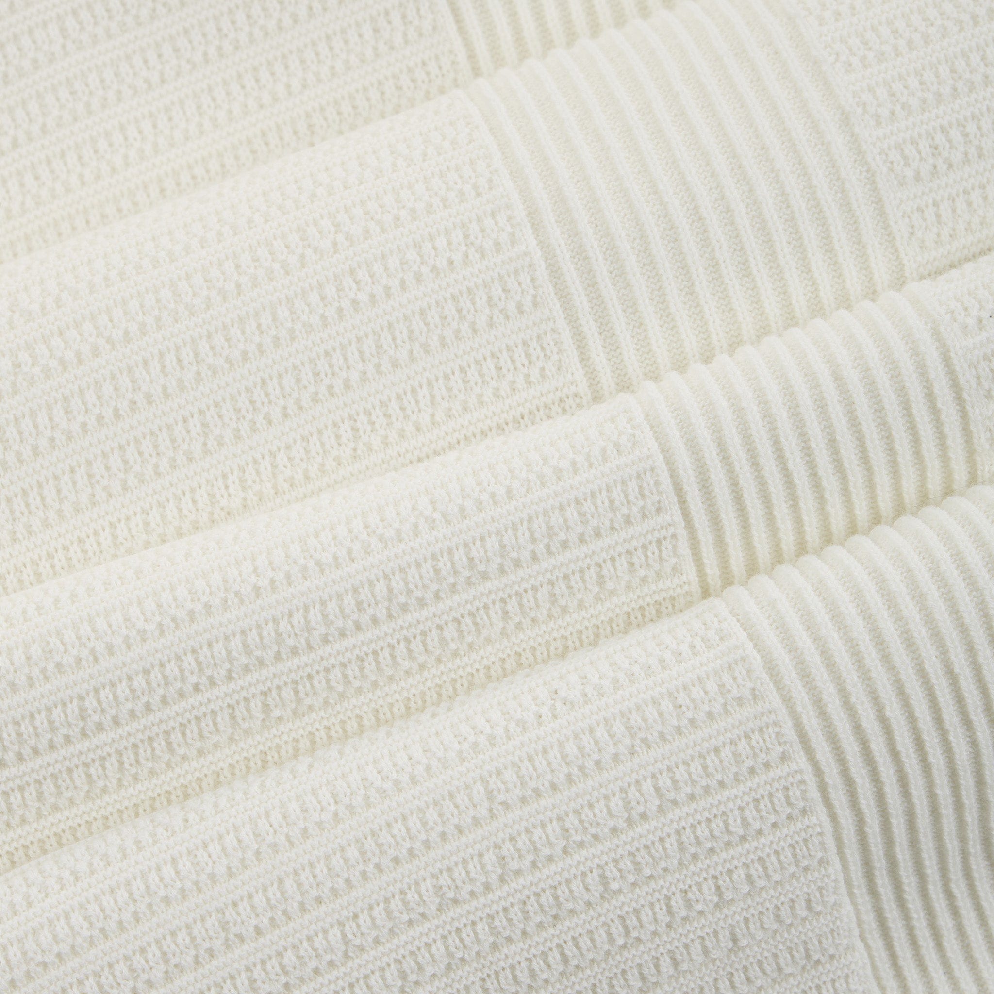 Maglia a Polo in Cotone a Trama Strutturata Panna Maglia A Polo Paolo Pecora