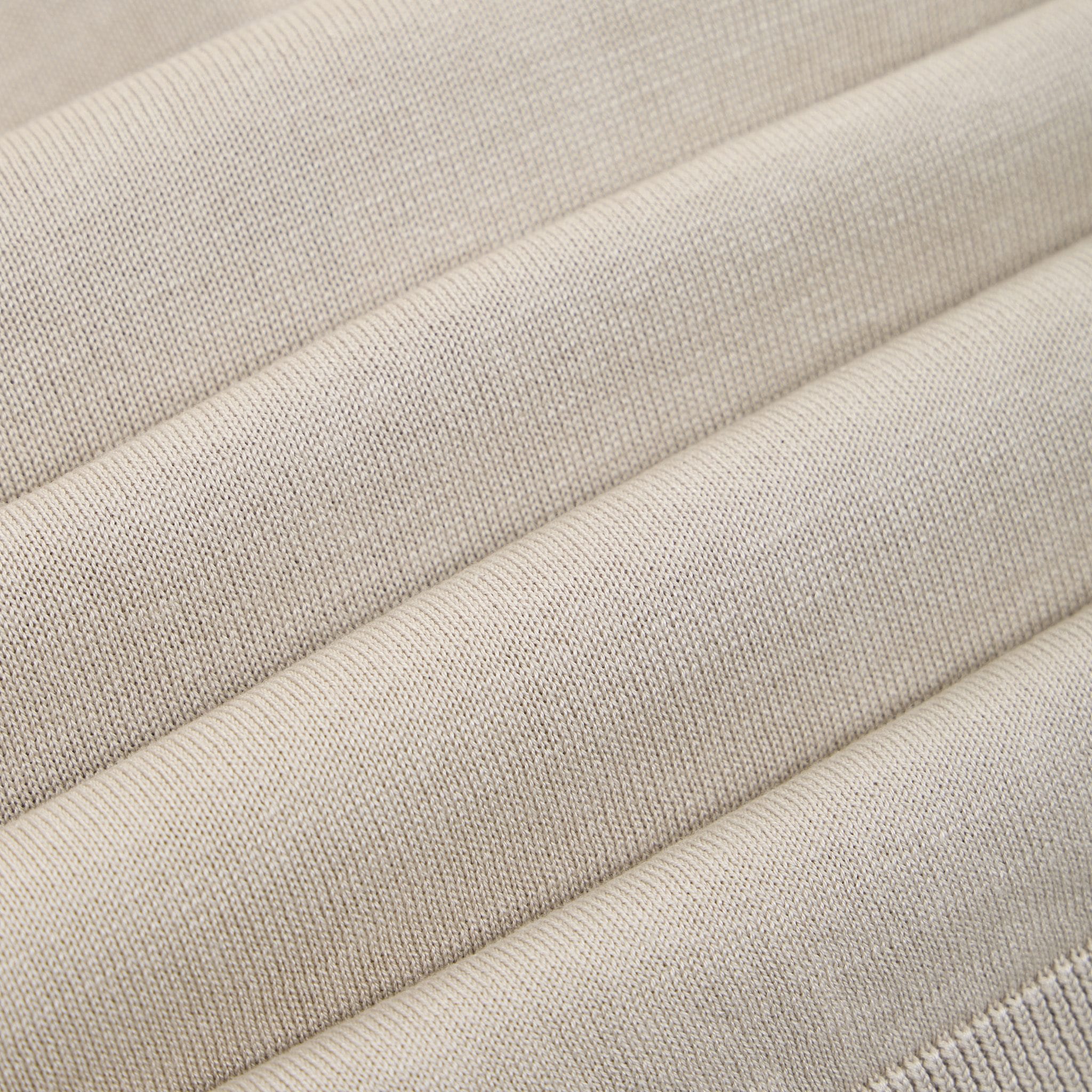 Maglia a Polo in Seta Cotone Beige Maglia A Polo Paolo Pecora