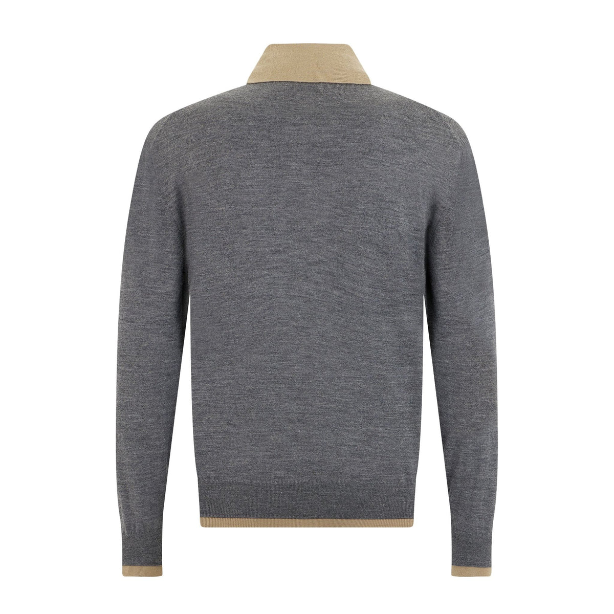Maglia A Polo Unito Grigio/Bianco Maglia A Polo Paolo Pecora