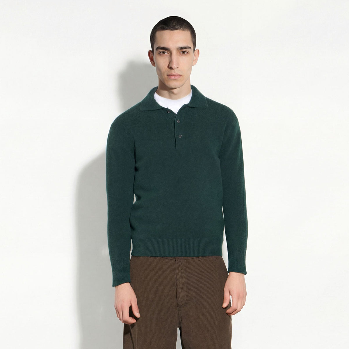 Maglia A Polo Verde Scuro Maglia A Polo Paolo Pecora