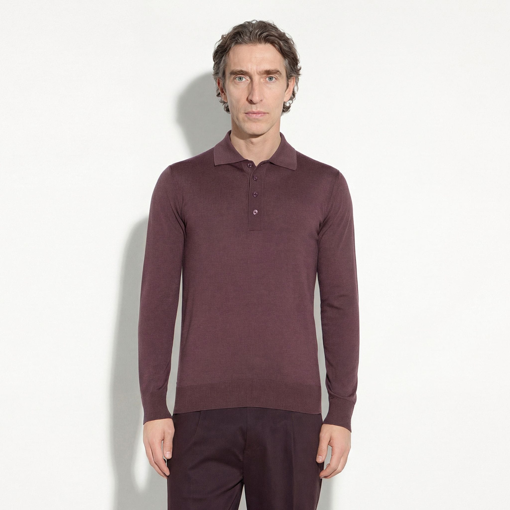 Maglia A Polo Viola Maglia A Polo Paolo Pecora