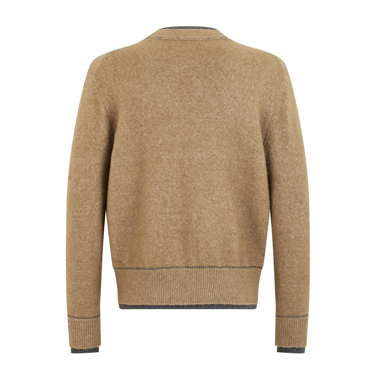 Maglia Cardigan Unito Bianco Grigio Maglia Cardigan Paolo Pecora