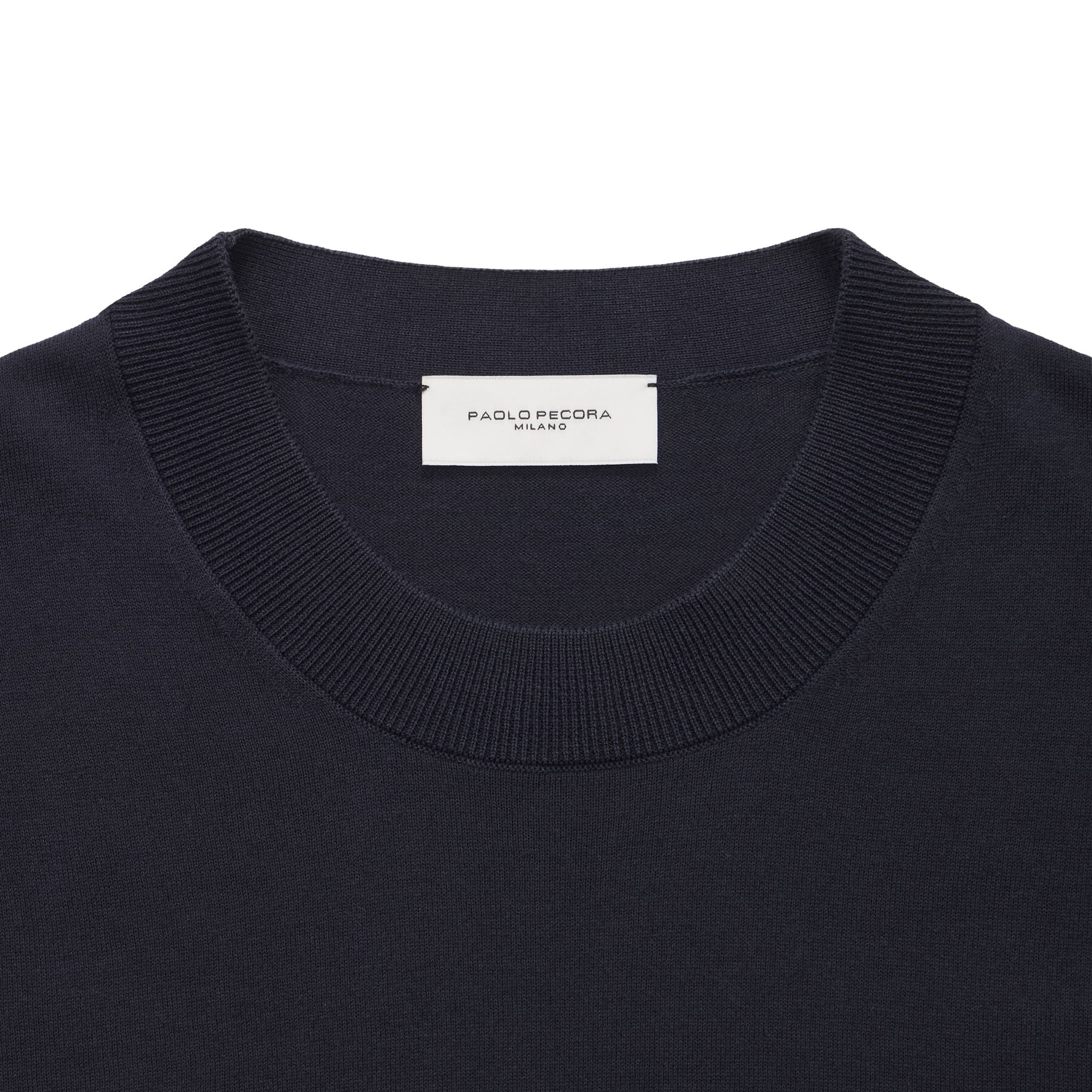 Maglia Girocollo Blu Maglia Girocollo Paolo Pecora