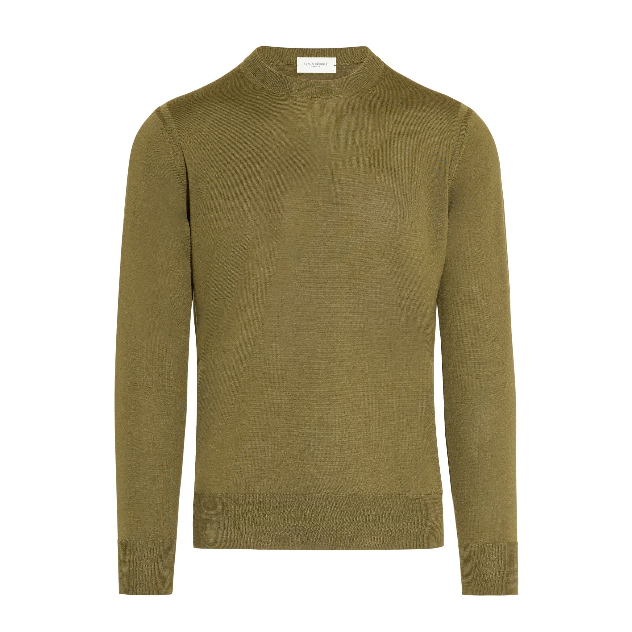 Maglia Girocollo Kaki Maglia Girocollo Paolo Pecora