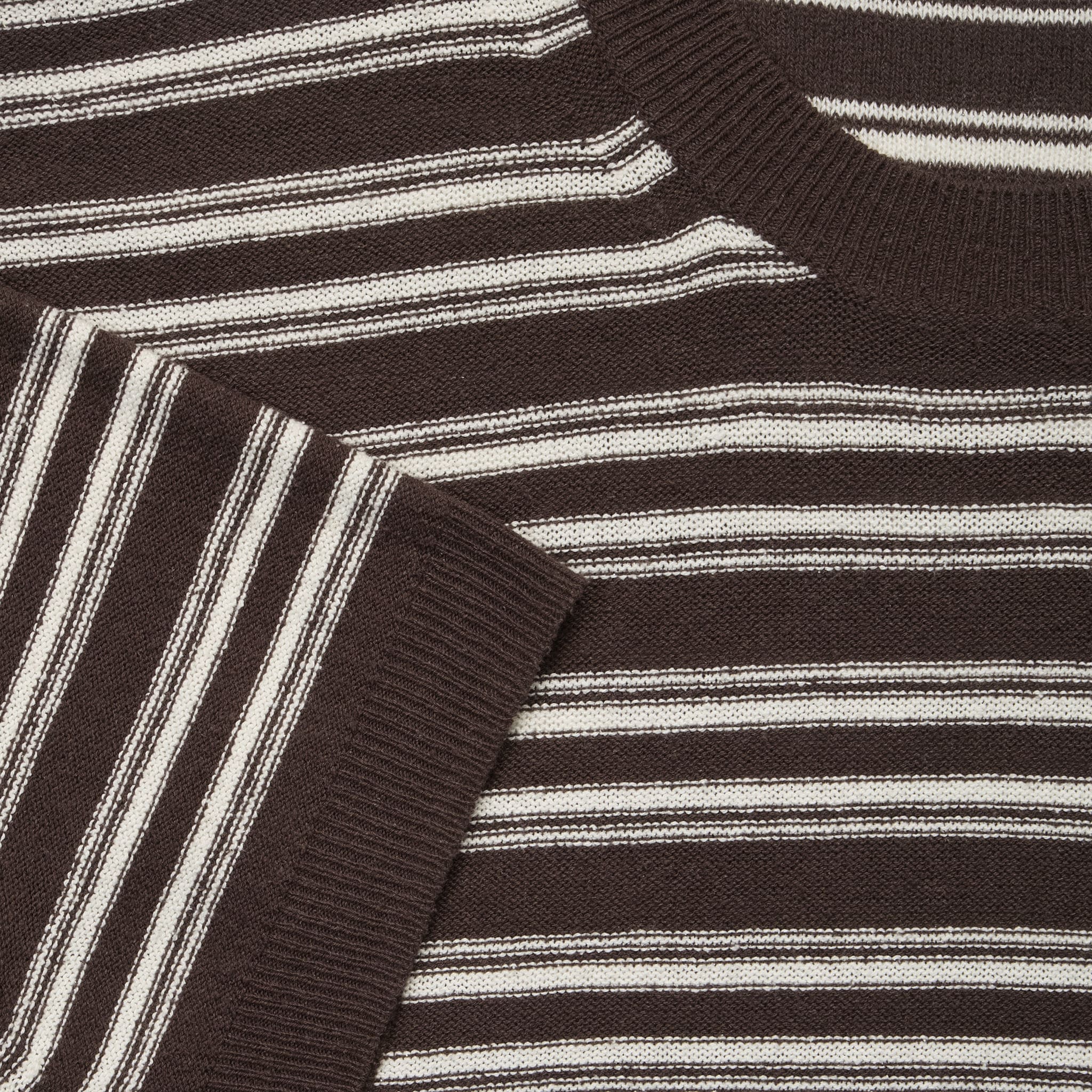 Maglia Girocollo Marrone Scuro Maglia Girocollo Paolo Pecora