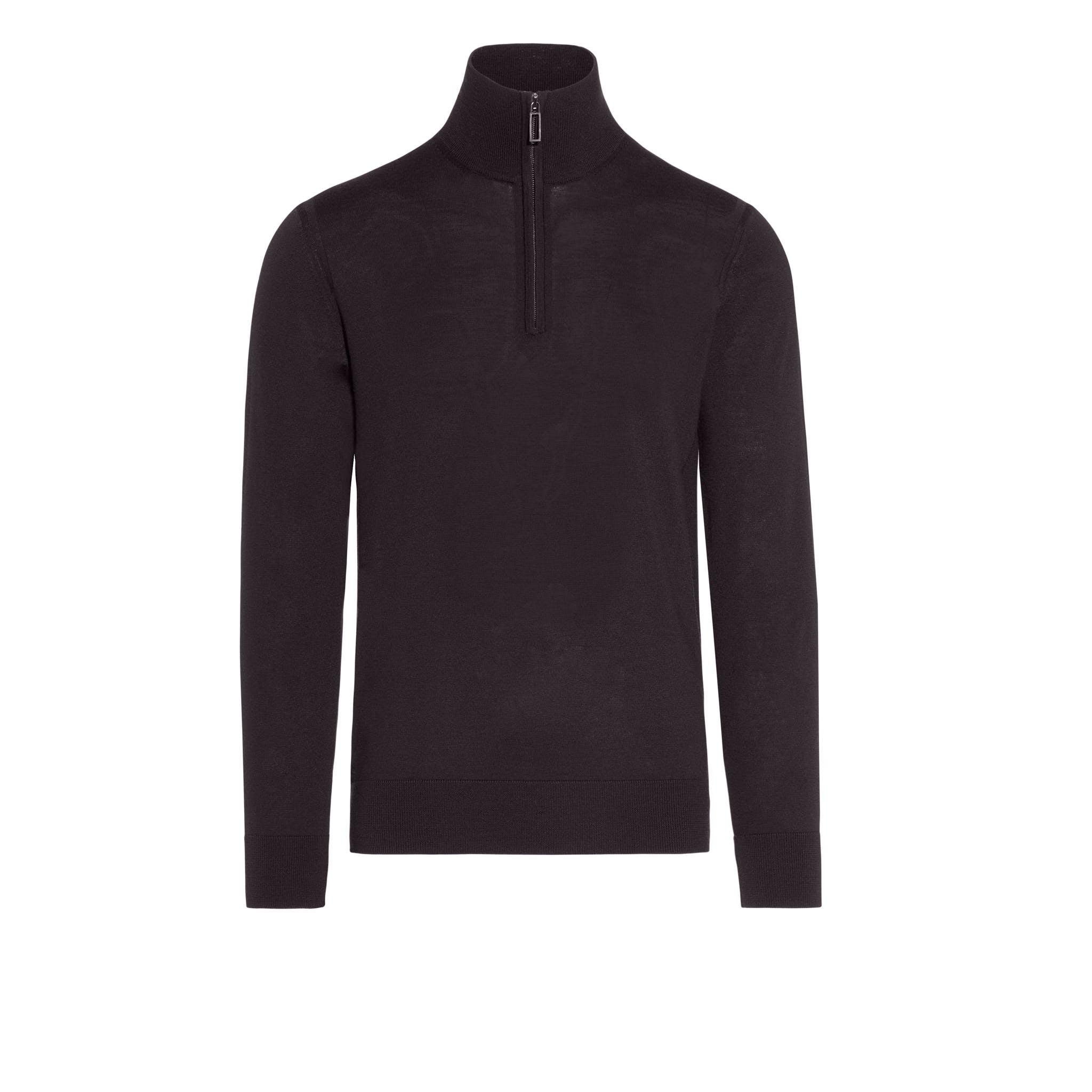 Maglia a Lupetto Marrone con Zip Maglia Lupetto Paolo Pecora