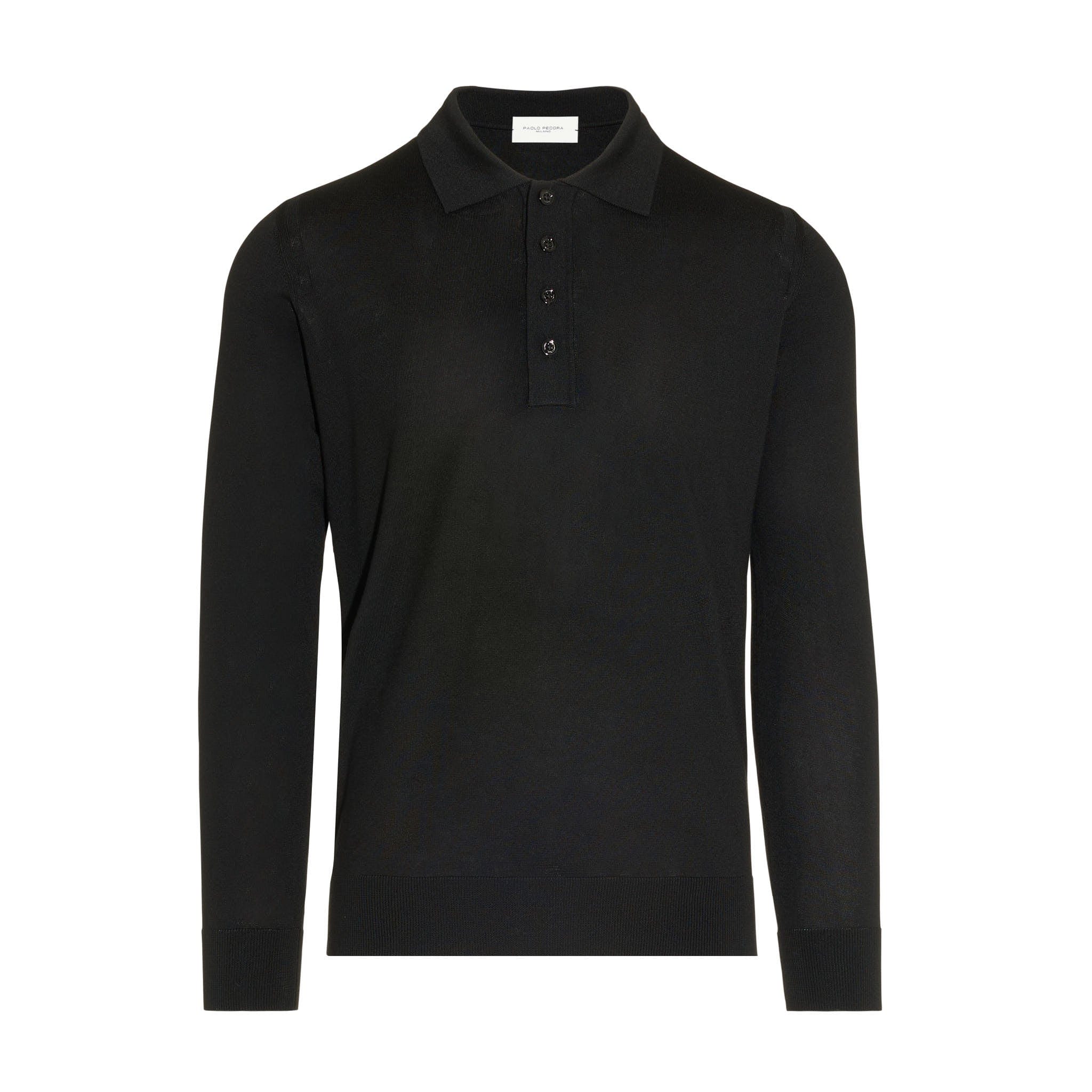 Maglia Polo Nero Maglia Polo Paolo Pecora