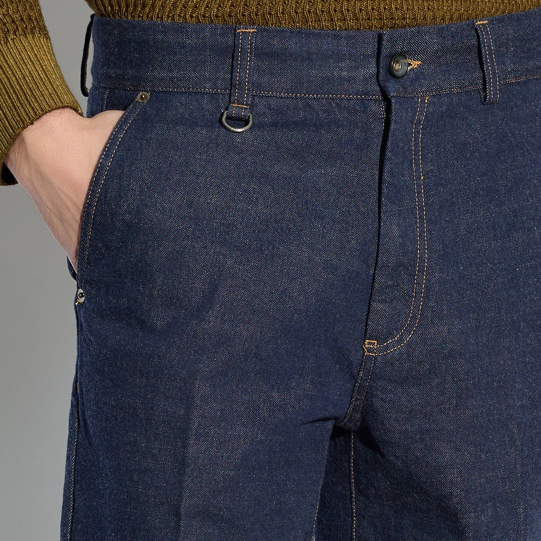 Pantalone Denim 5 Tasche Indaco Pantalone 5 Tasche Paolo Pecora