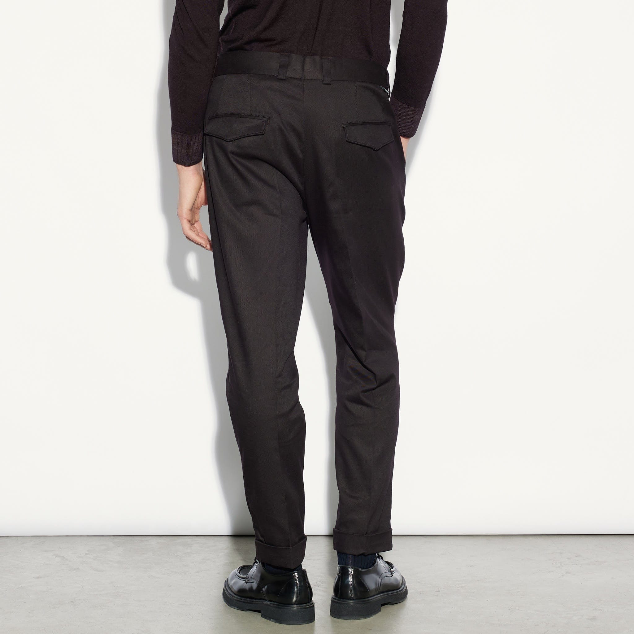 Chino Sartoriale Marrone Pantalone Tessuto Paolo Pecora