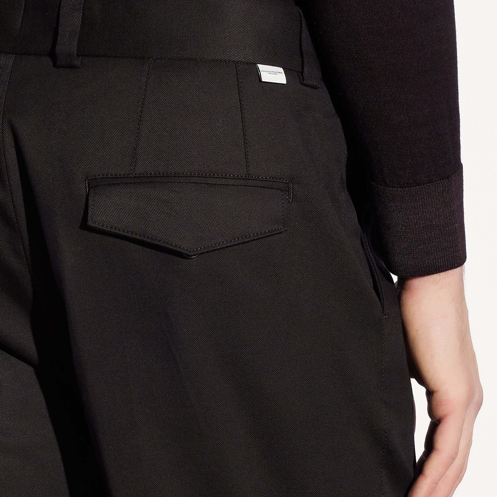 Chino Sartoriale Marrone Pantalone Tessuto Paolo Pecora