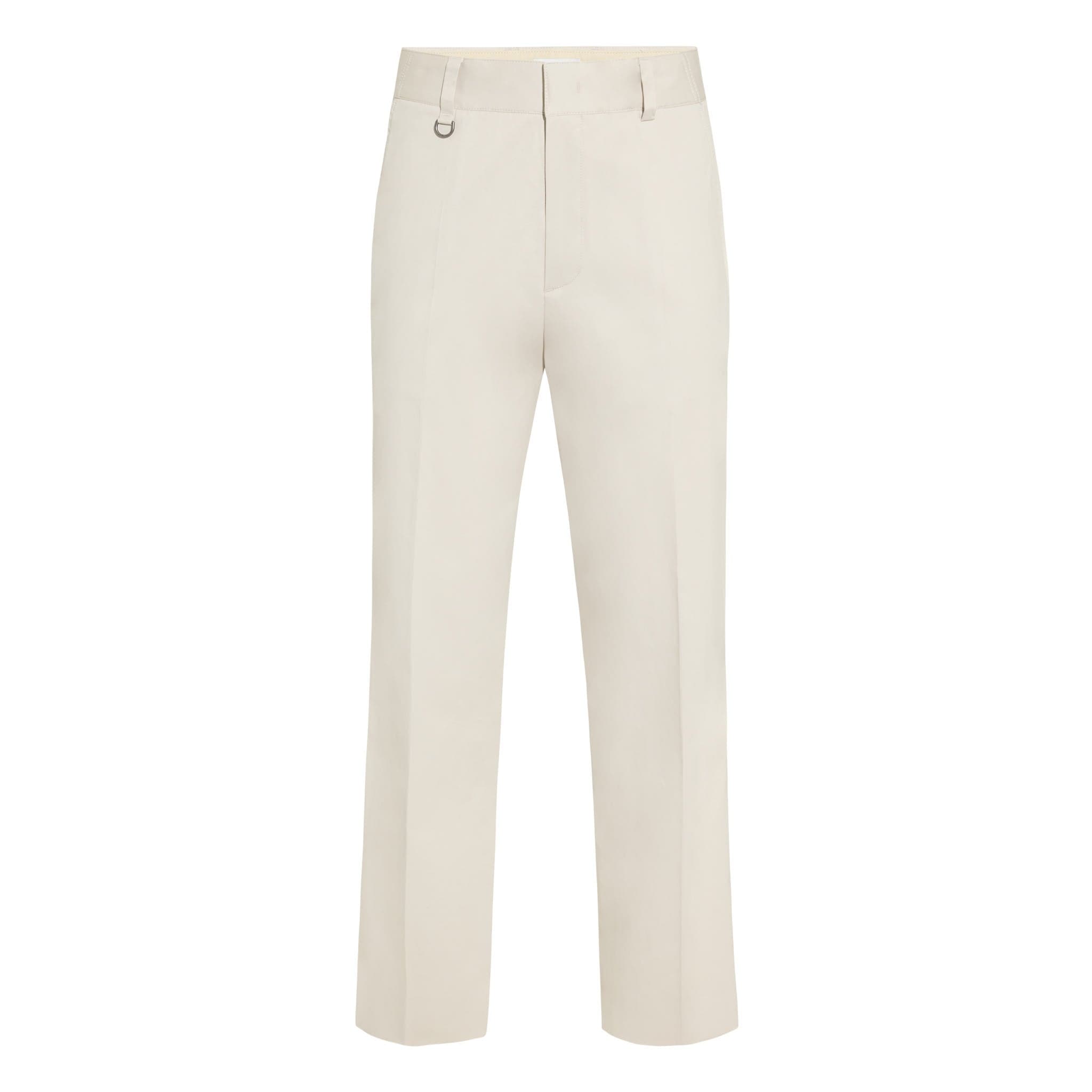 Pantalone Cargo in Cotone e Lyocell Beige Pantalone Tessuto Paolo Pecora