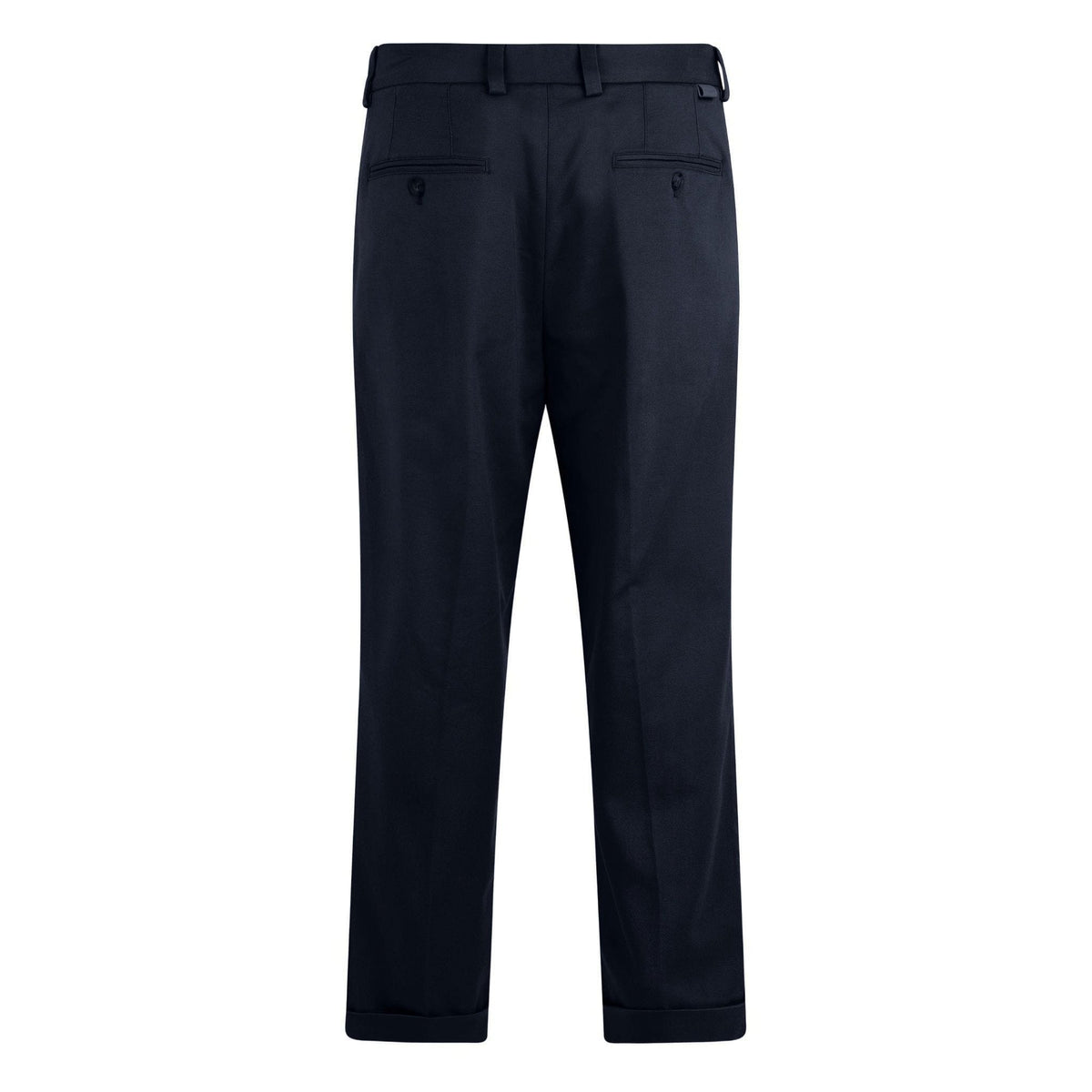 Pantalone Chino Duomo in Gabardina Misto Cotone Blu Pantalone Tessuto Paolo Pecora