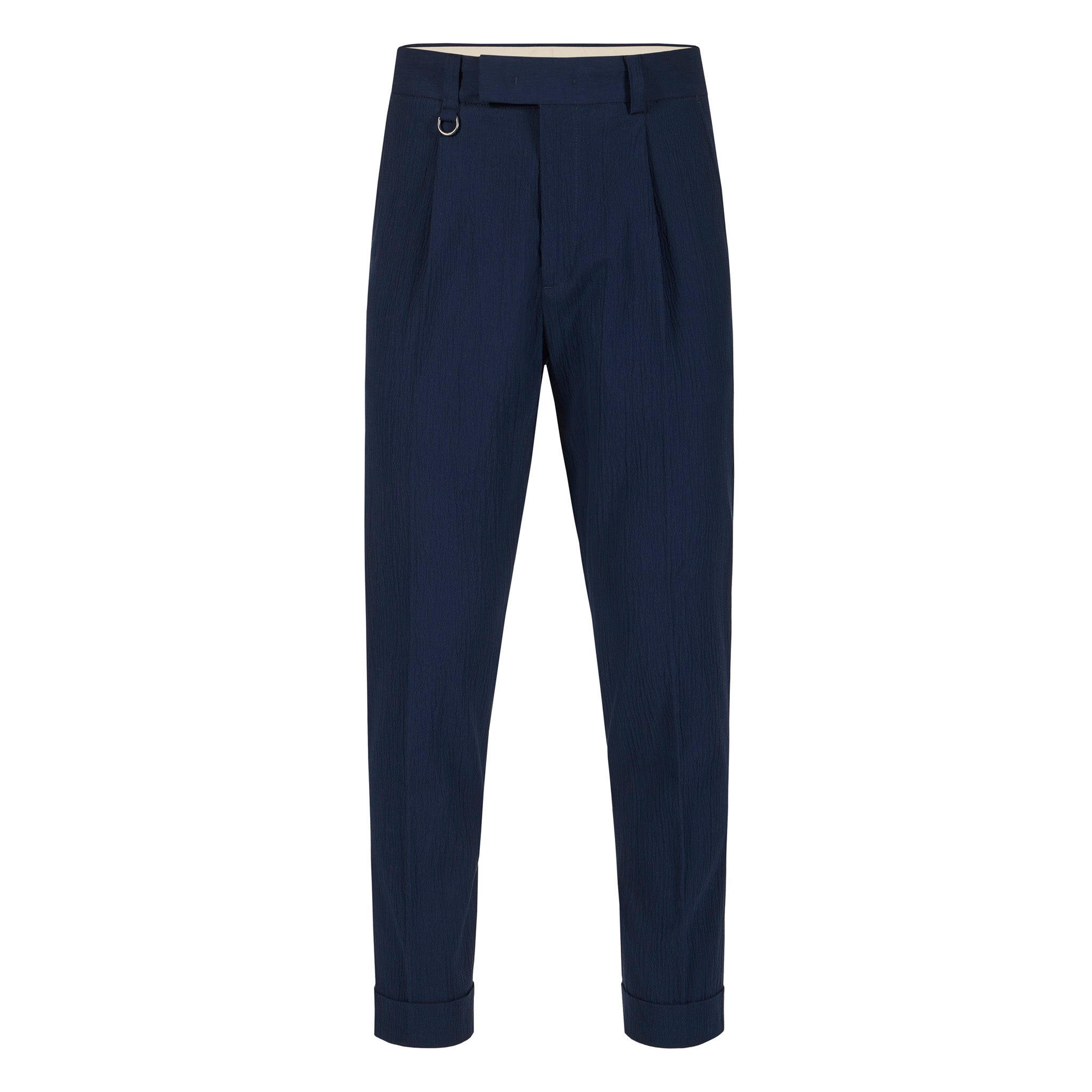 Pantalone Tessuto Blu Pantalone Tessuto Paolo Pecora