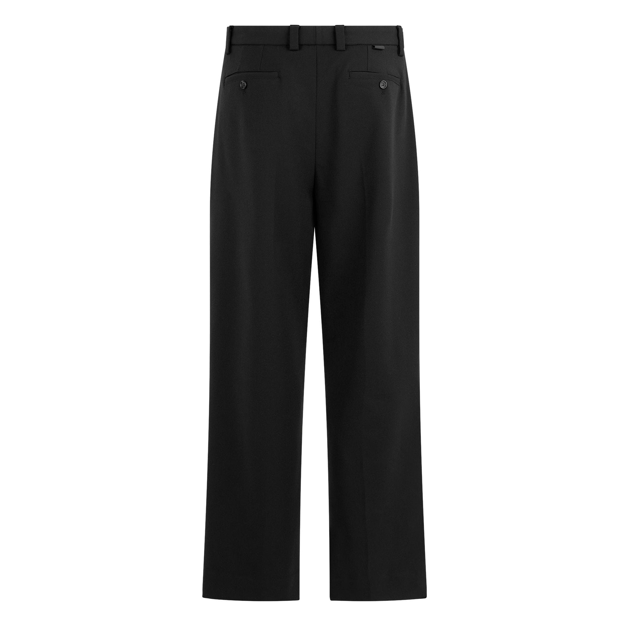 Pantalone Tessuto Nero Pantalone Tessuto Paolo Pecora