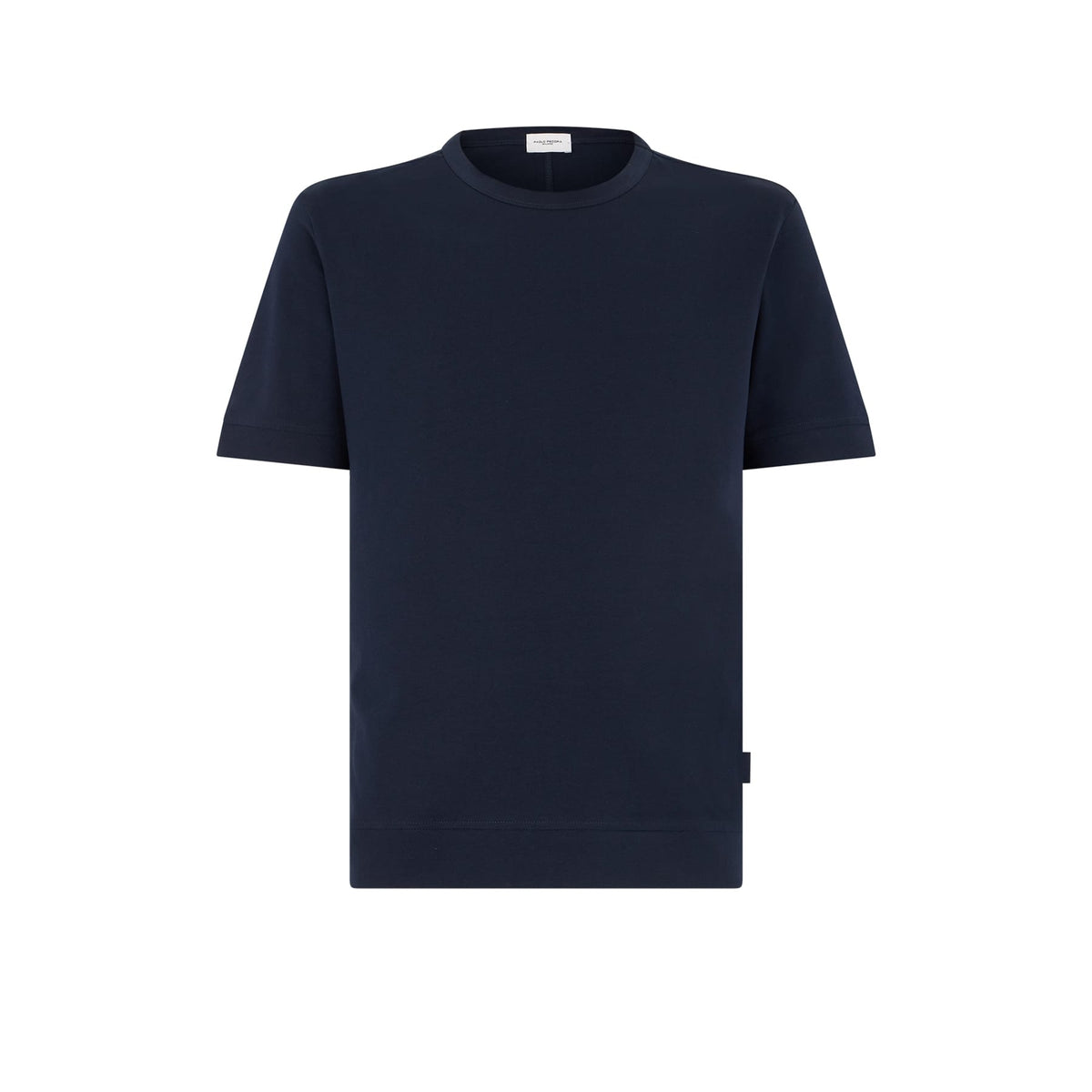 T-Shirt in Jersey di Cotone Bi-Stretch Blu T-Shirt Jersey Paolo Pecora