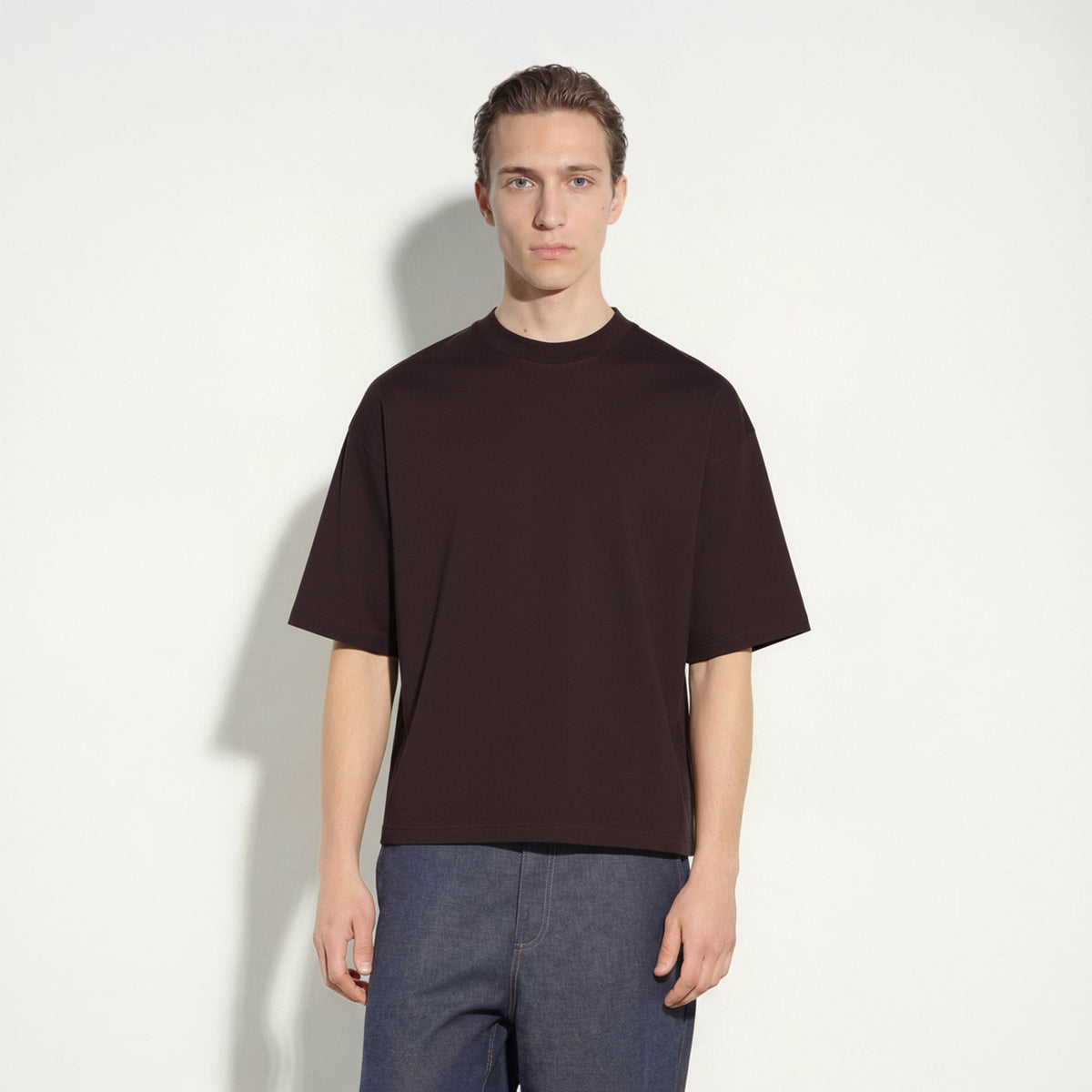 T-Shirt Jersey Marrone T-Shirt Jersey Paolo Pecora