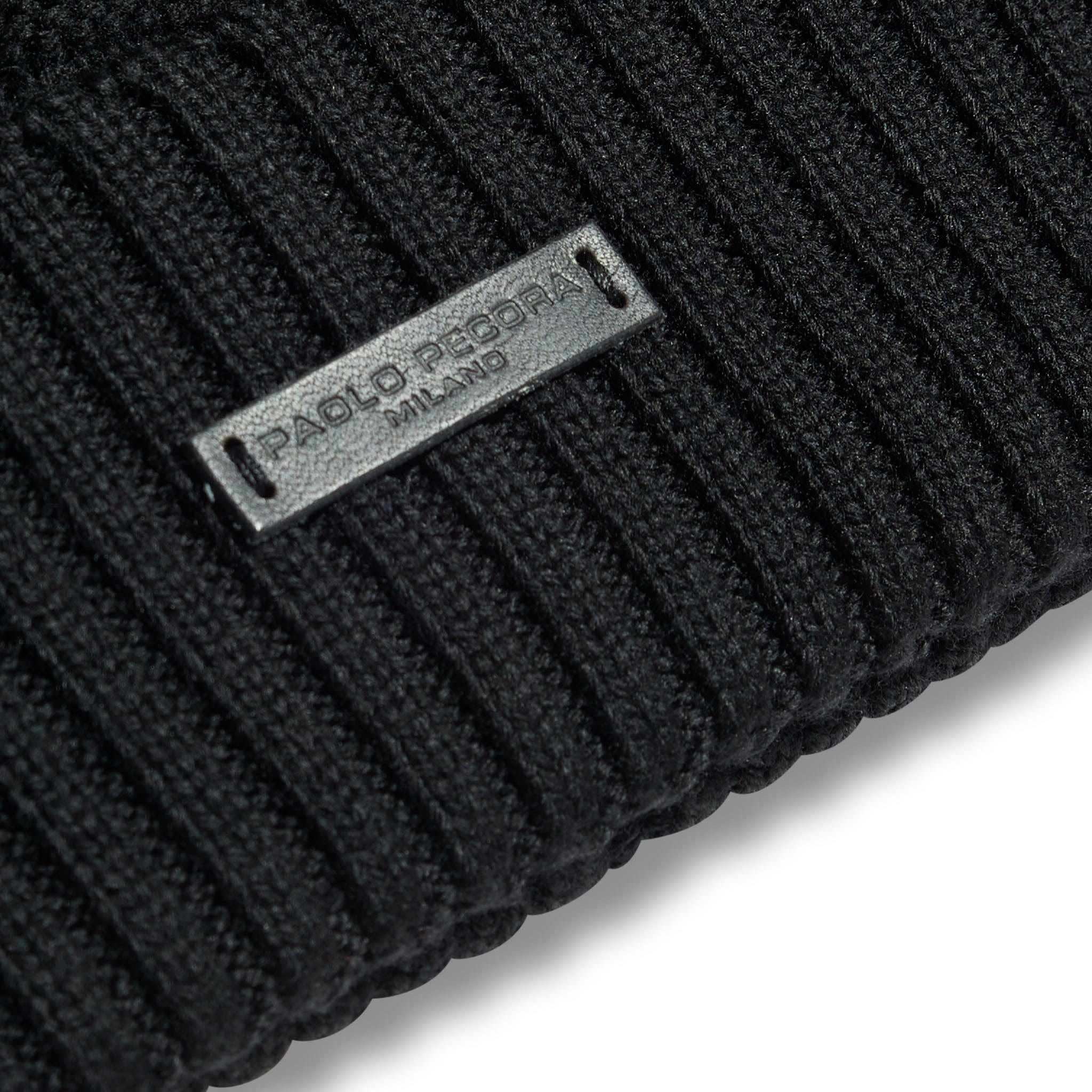 Berretto Maglia Nero Berretto Maglia U / Nero Paolo Pecora
