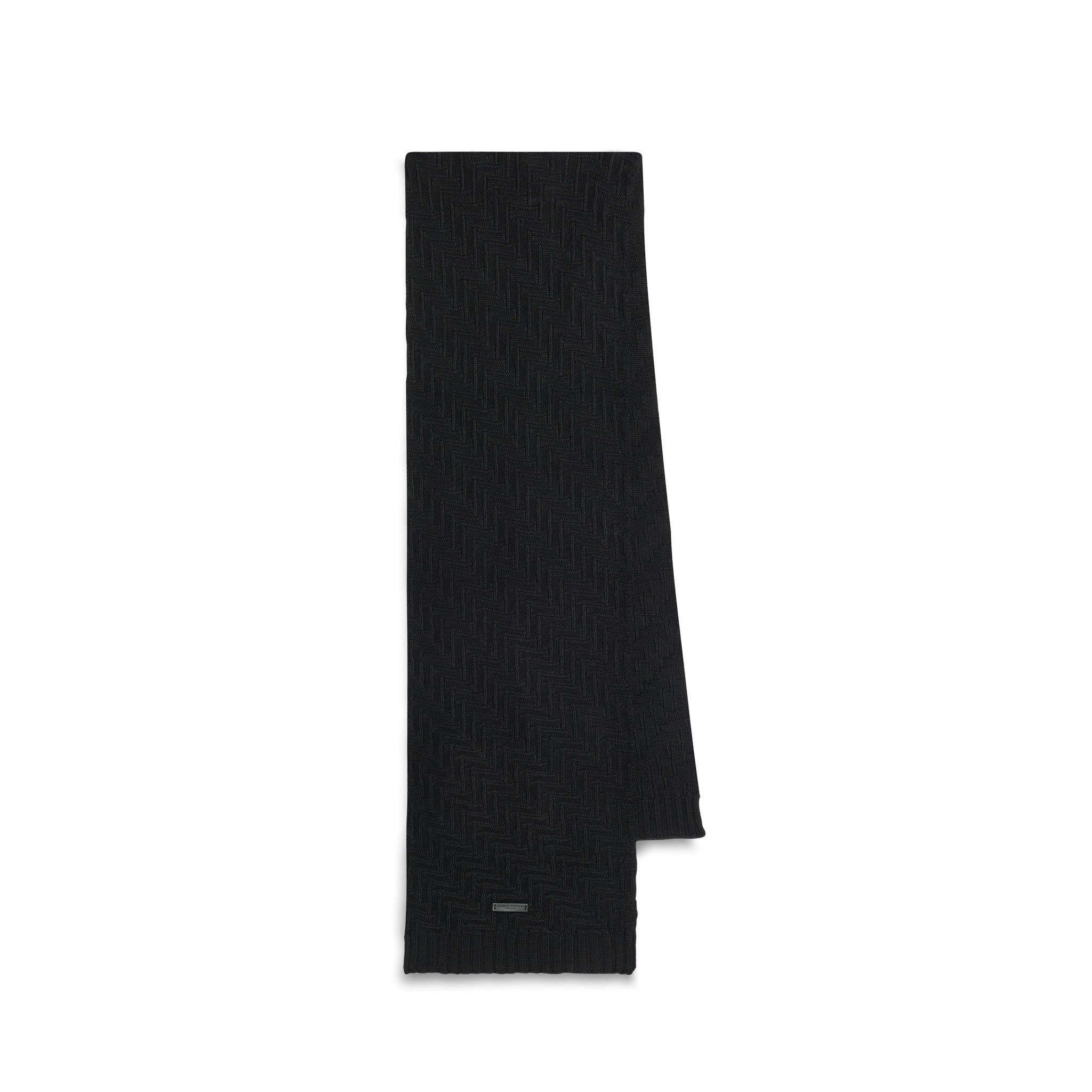 Sciarpa Maglia Nero Sciarpa Maglia U / Nero Paolo Pecora