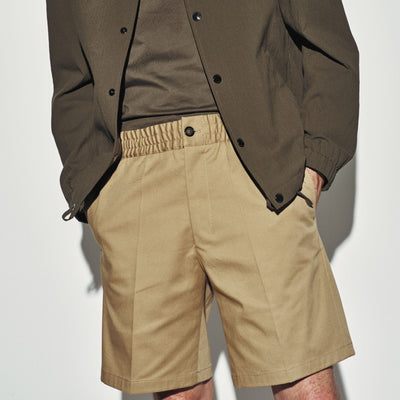 Bermuda con Cintura Elastica in Cotone Corda Bermuda Tessuto 48 / Corda Paolo Pecora