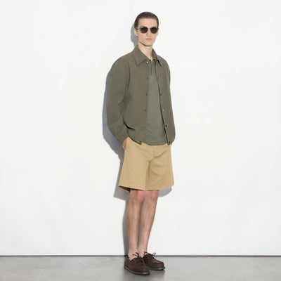 Bermuda con Cintura Elastica in Cotone Corda Bermuda Tessuto 48 / Corda Paolo Pecora