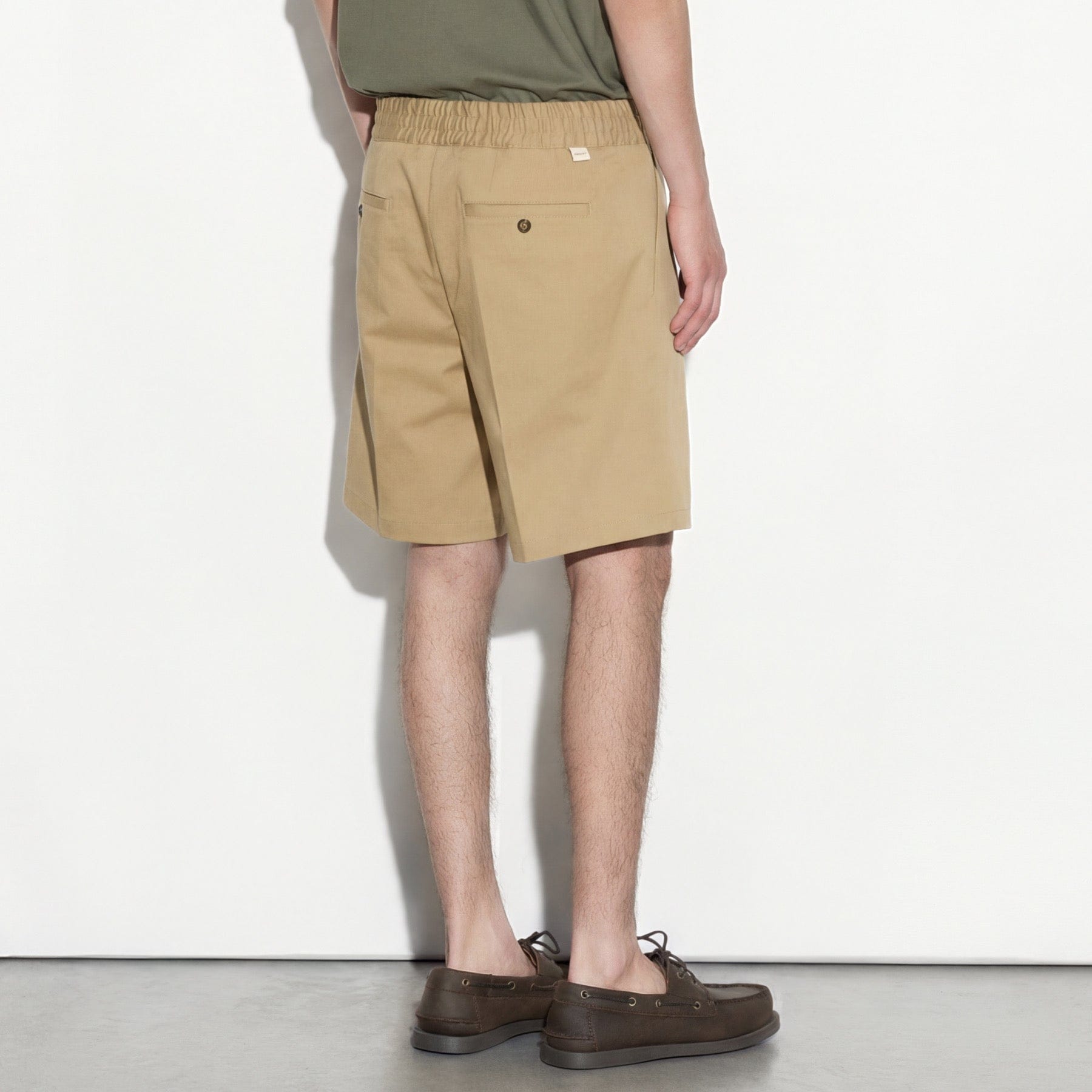 Bermuda con Cintura Elastica in Cotone Corda Bermuda Tessuto 48 / Corda Paolo Pecora