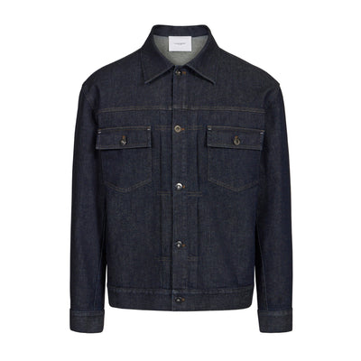 Giubbotto Denim con Tasche Indaco Giubbotto Tessuto 48 / Indaco Paolo Pecora