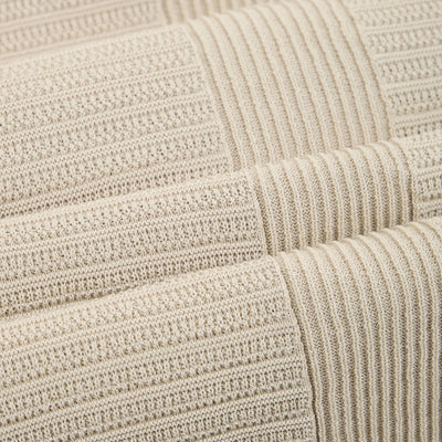 Camicia in Maglia in Cotone a Trama Strutturata Beige Camicia Maglia Paolo Pecora