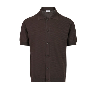 Camicia Maglia Marrone Scuro Camicia Maglia Paolo Pecora