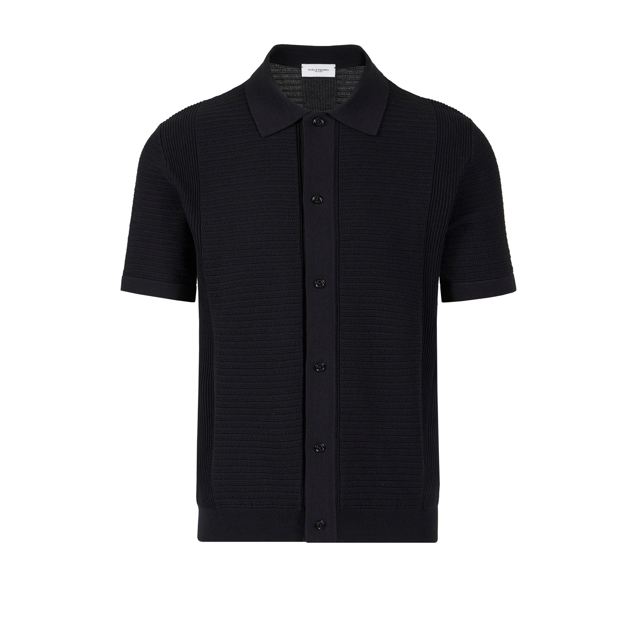 Camicia Maglia Nero Camicia Maglia Paolo Pecora