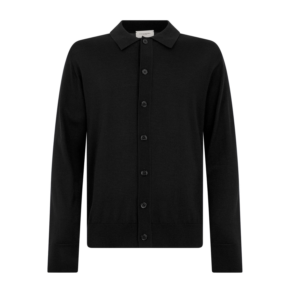 Camicia Maglia Nero Camicia Maglia Paolo Pecora