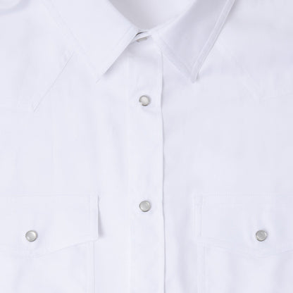 Camicia Texana in Oxford Bianco Ottico Paolo Pecora