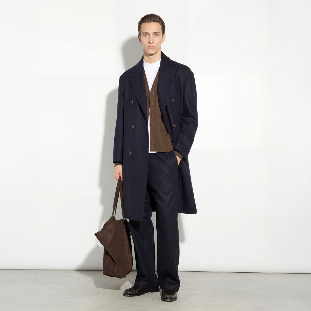 Cappotto Tessuto Blu Cappotto Tessuto Paolo Pecora