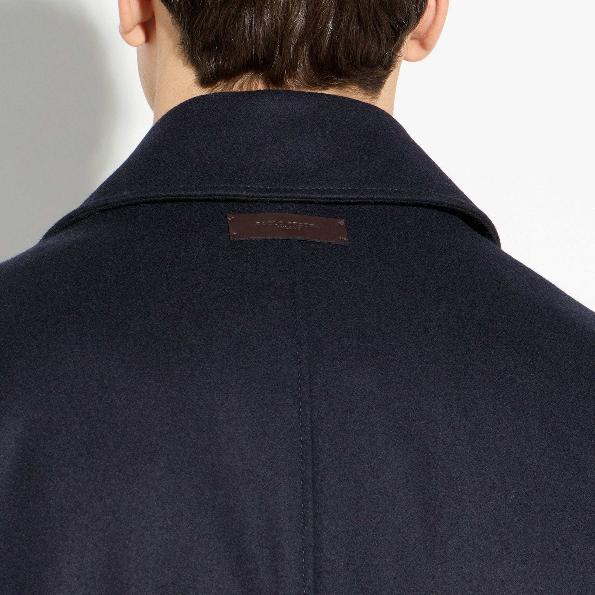 Cappotto Tessuto Blu Cappotto Tessuto Paolo Pecora