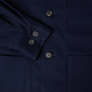 Giacca Camicia Elegante Blu Navy Paolo Pecora