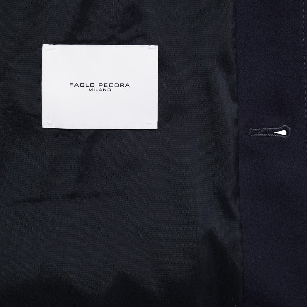 Giacca Sahariana Blu Navy Paolo Pecora