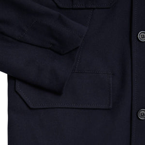 Giacca Sahariana Blu Navy Paolo Pecora