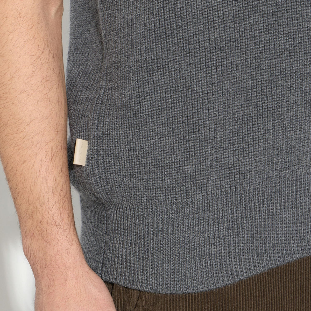 Gilet Maglia Grigio Melange Gilet Maglia Paolo Pecora