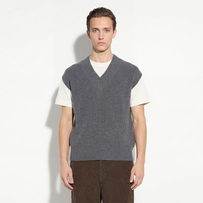 Gilet Maglia Grigio Melange Gilet Maglia Paolo Pecora